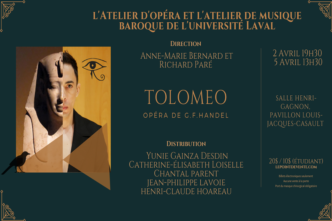 Atelier d'opéra et Atelier de musique baroque de l'Université Laval